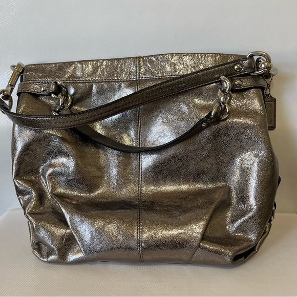 Coach Brooke Metallic Hobo Shoulder Bag - Picture 2 of 11